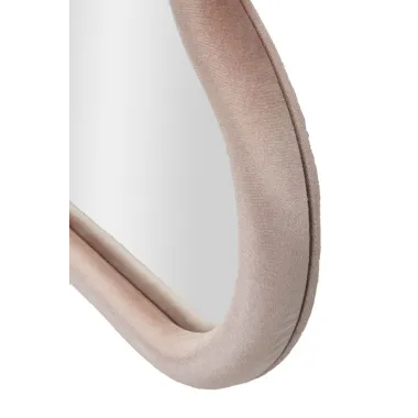 LUSTRO ZAWIESZANE CLOUD W RÓŻOWYM Aksamitnym CM 90X4X60 (WYMIARY LUSTRA CM 82X52)